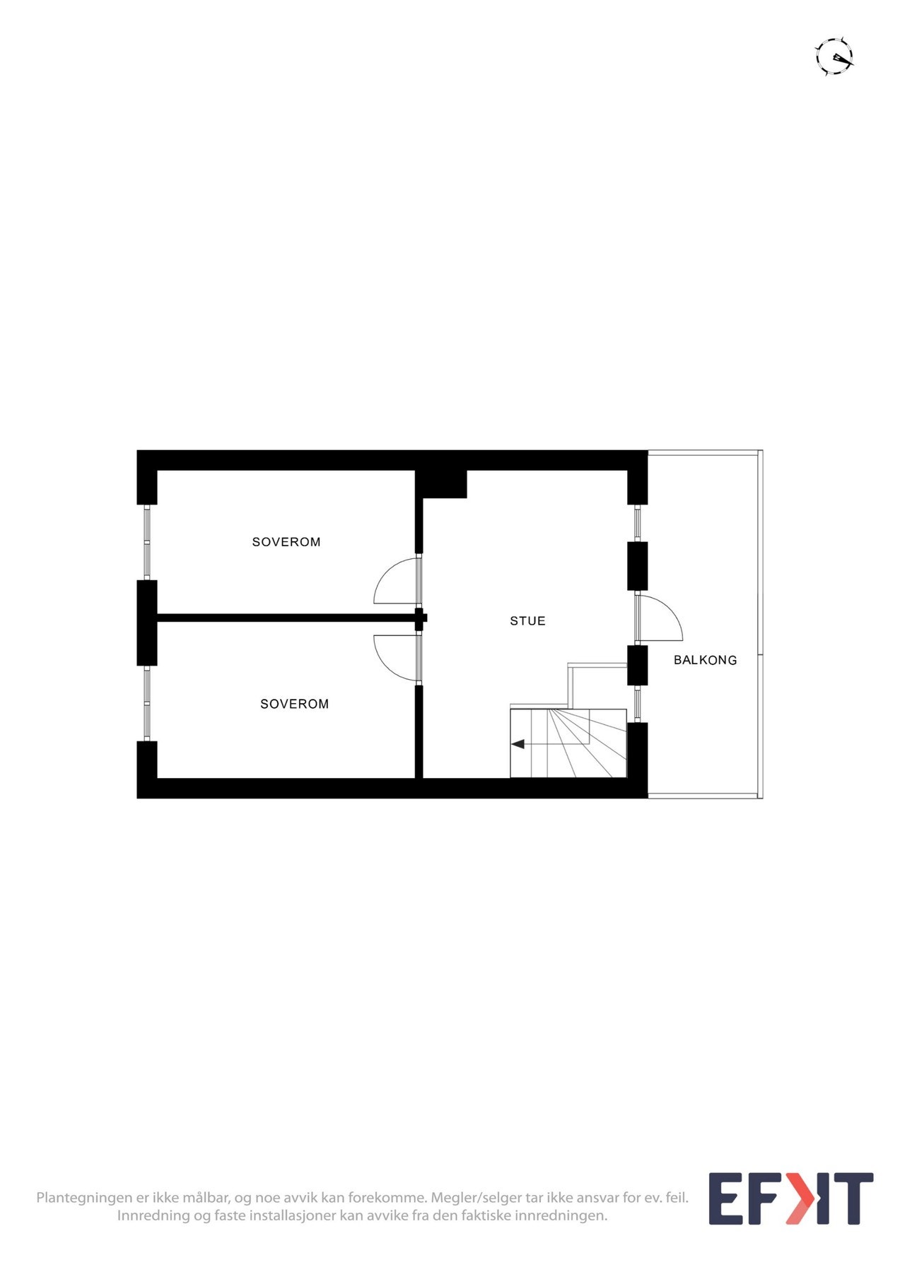 Plantegning loftetasje Galleribilde