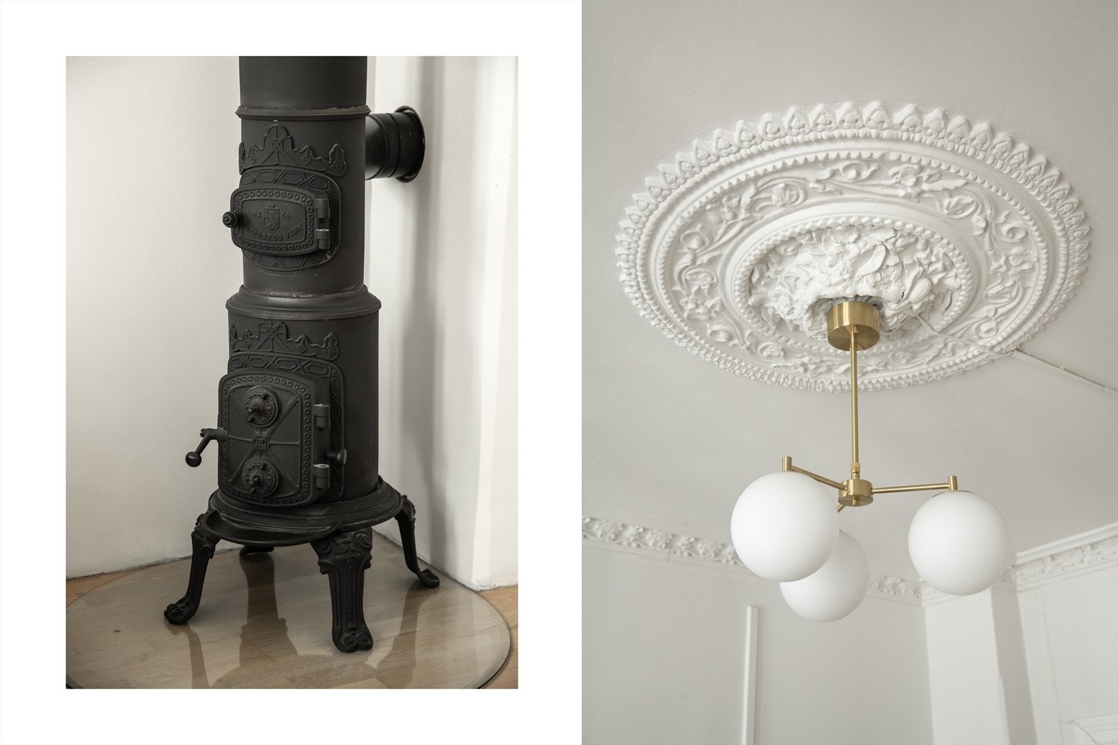 Ovn ble montert ny av Kakkelsovnsmakeriet AS i 2019. Galleribilde