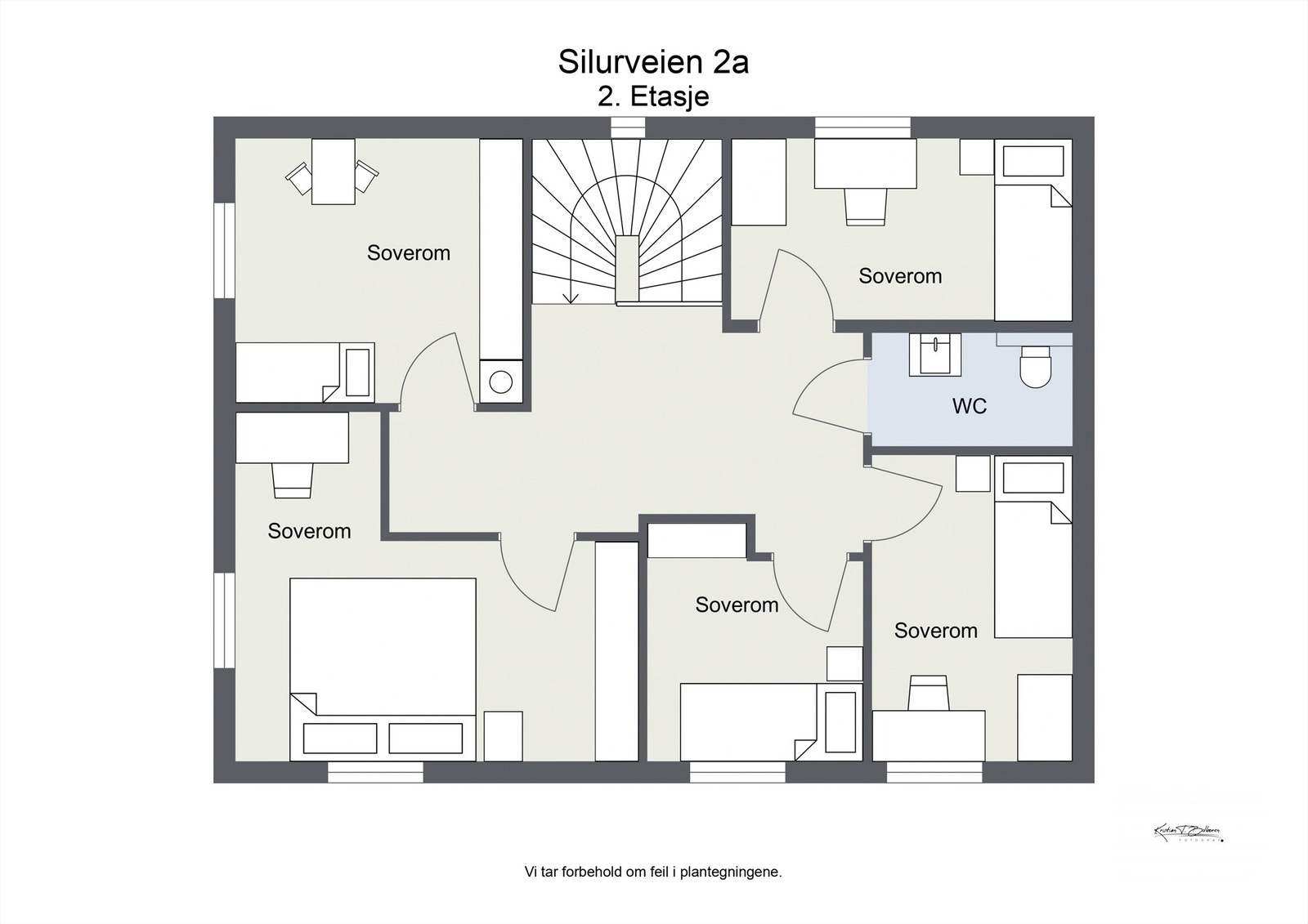 Planløsningen i 2.etasje Galleribilde