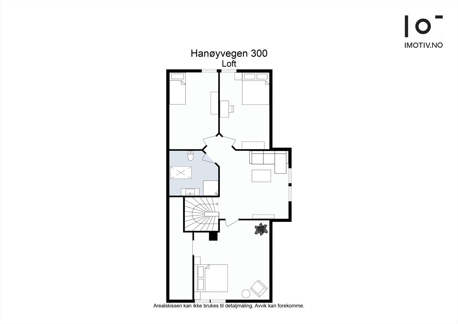 Plantegning på loft Galleribilde