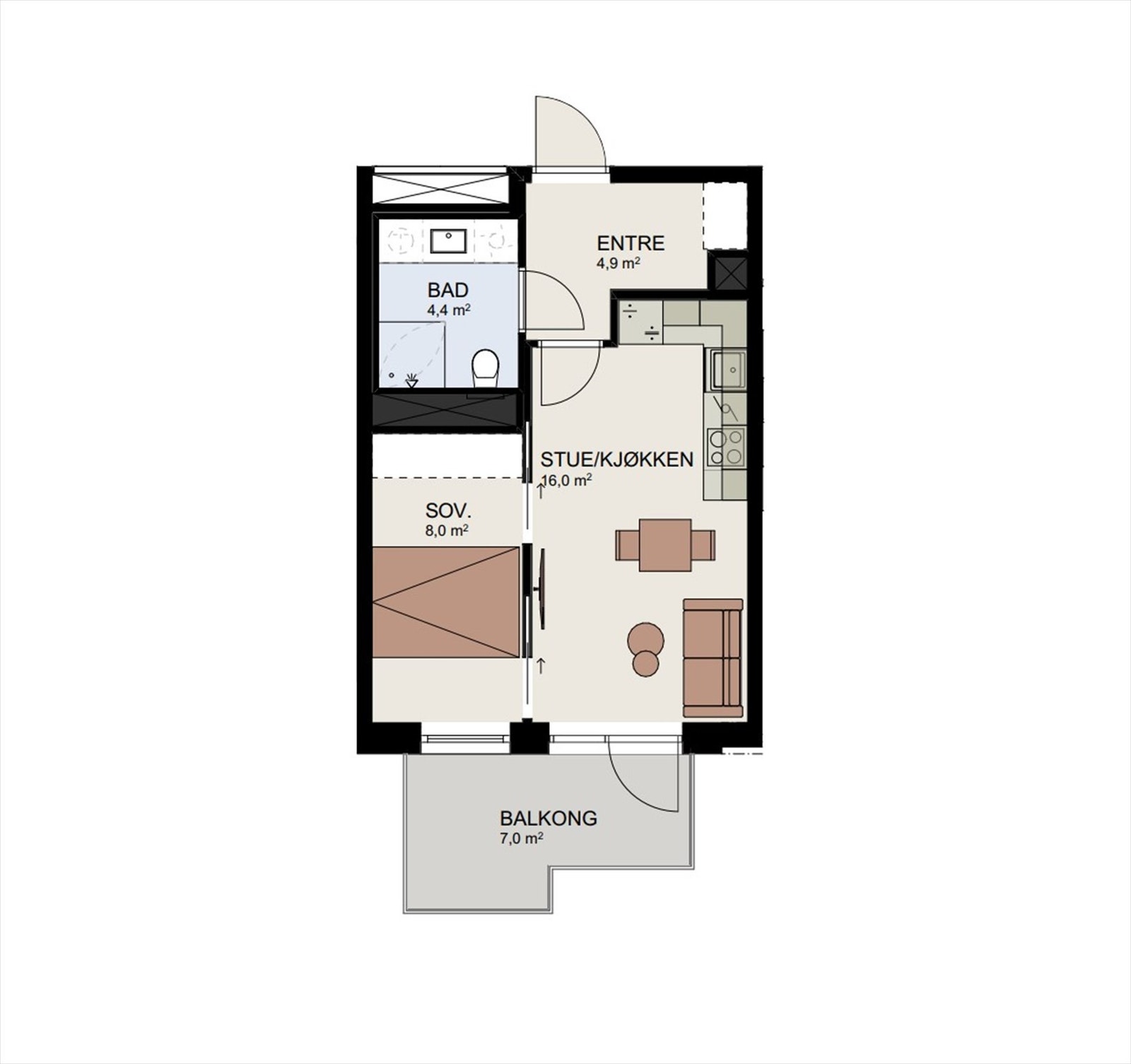 D402 | Det medfølger også en kjellerbod på ca. 2,5 m². Galleribilde