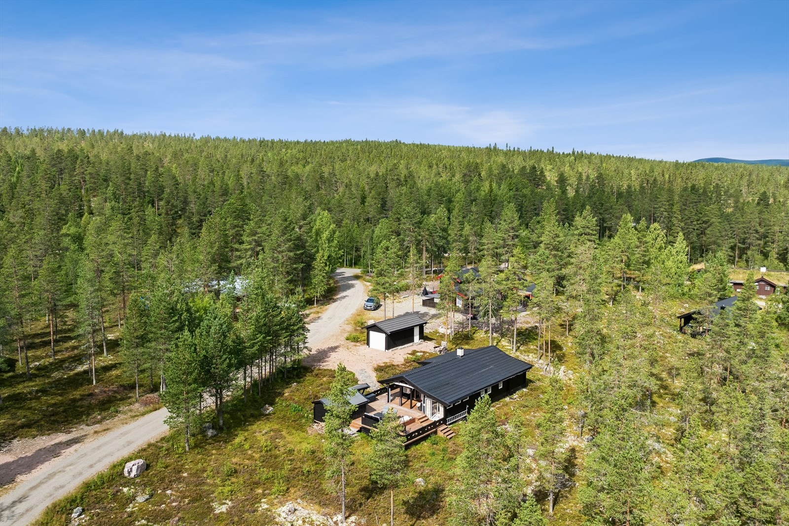 Bjønnbekkmora er et etablert hytteområde med preparerte skiløyper kun 97 meter unna. Galleribilde