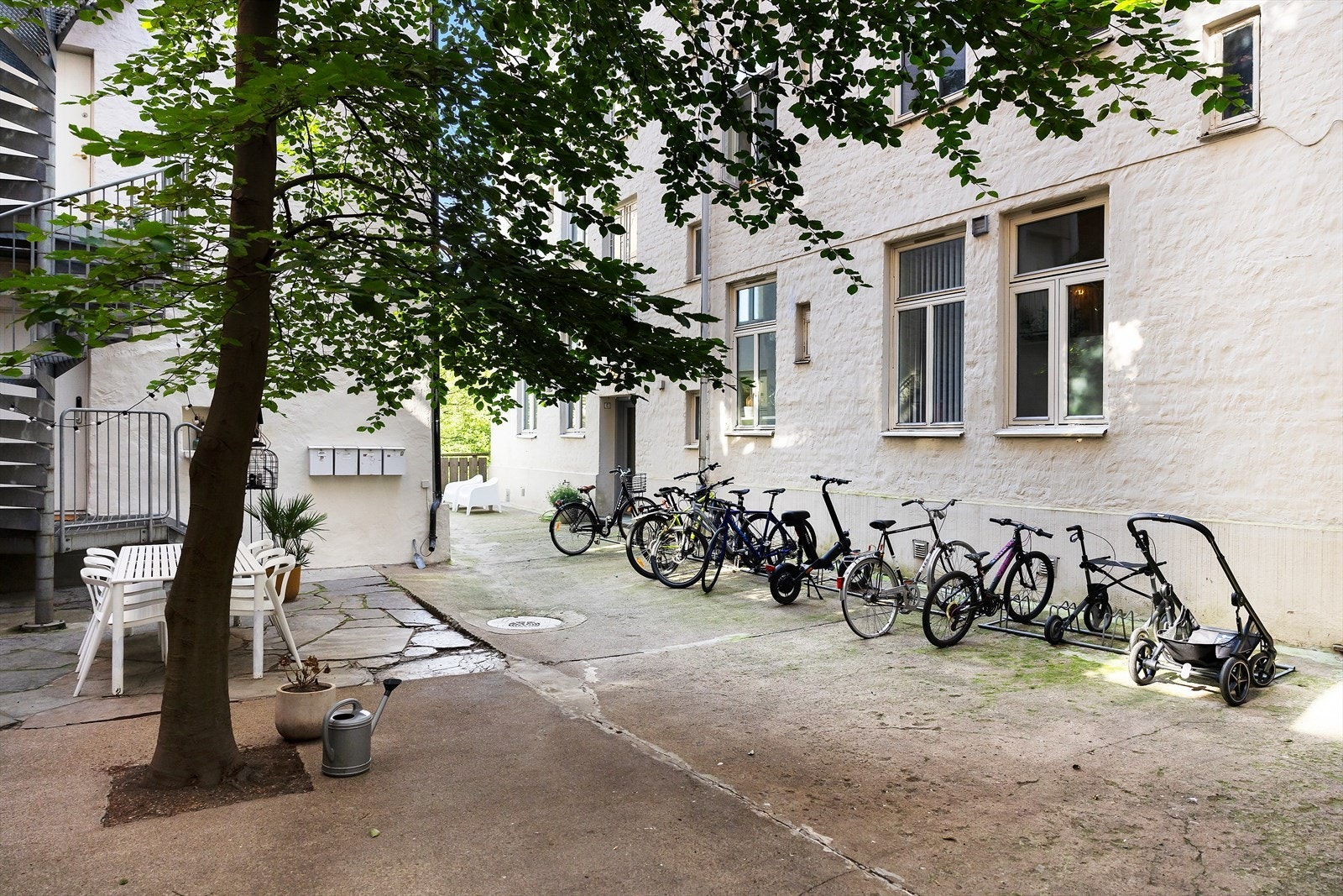 Her finner du også sykkelparkering. Galleribilde
