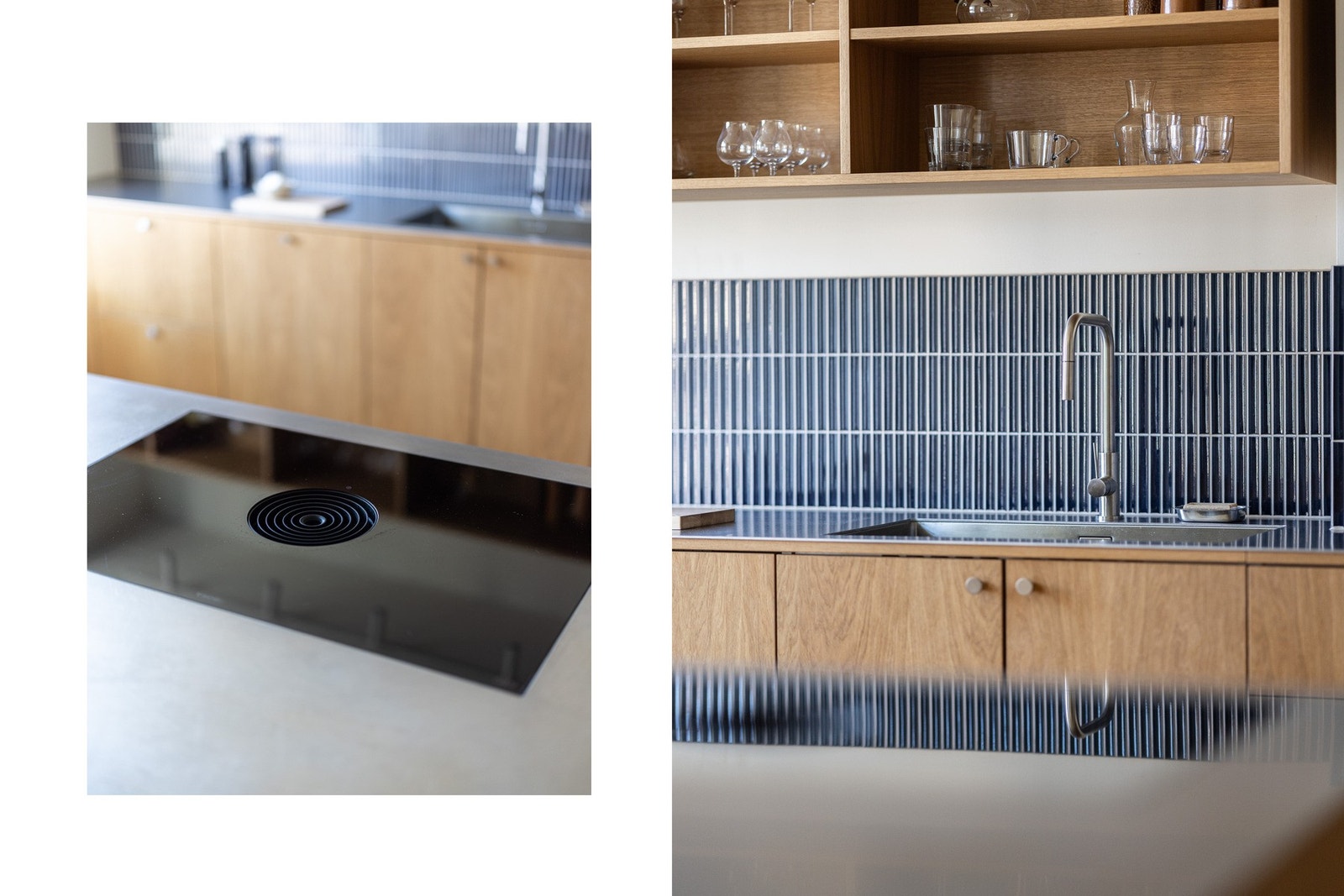 Påkostede hvitevarer og detaljer som bl.a. induksjonstopp m/innebygget ventilator fra BORA M. Galleribilde