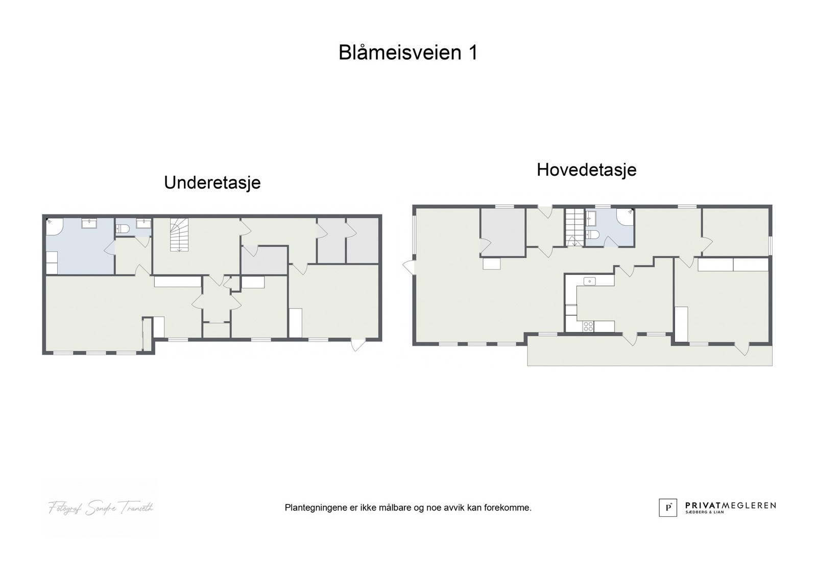 Plantegninger - ikke målsatt, kun en illustrasjon. Galleribilde