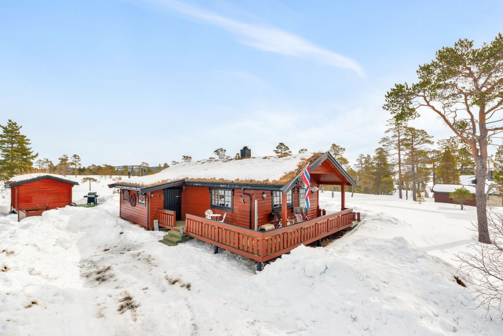 Hytta ligger i et rolig og naturskjønt område i Selbu. Galleribilde