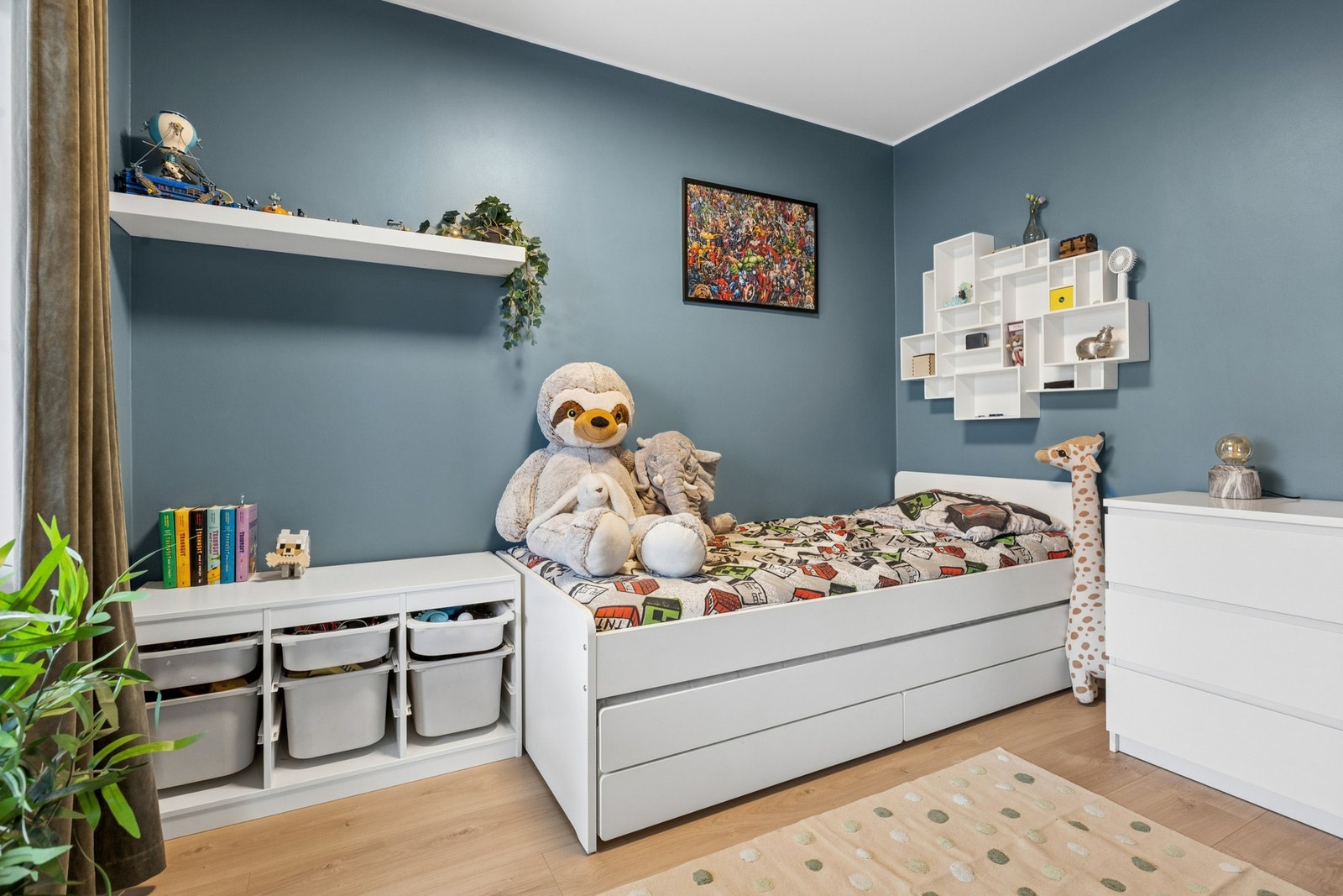 Soverom 3 er fleksibelt og kan brukes som barnerom, hjemmekontor eller gjesterom. Galleribilde