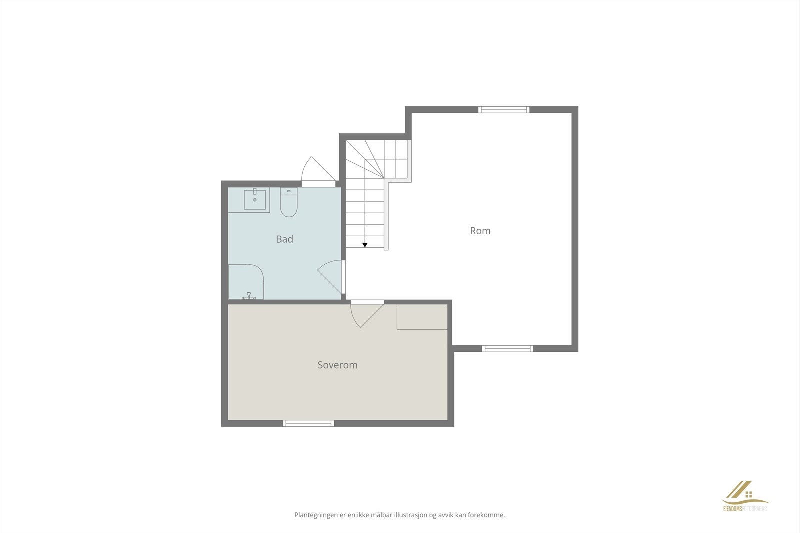 Plantegning loft. Galleribilde