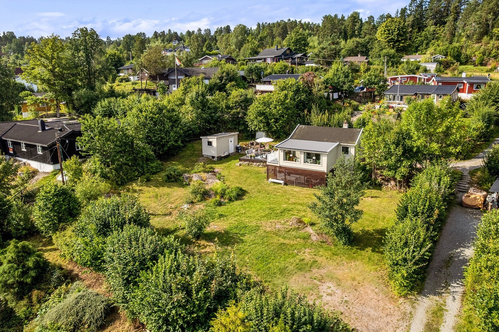 Eiendommen ligger i et etablert og hyggelig hytteområde. Galleribilde