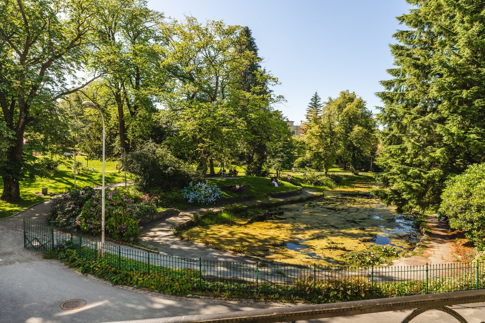 Nyt den rolige og fredfulle utsikten mot parken. Galleribilde