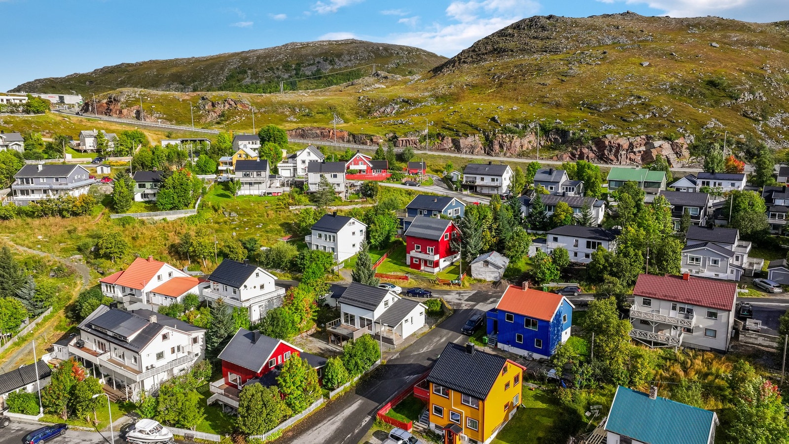 Oversiktsbilde av nabolaget. Galleribilde