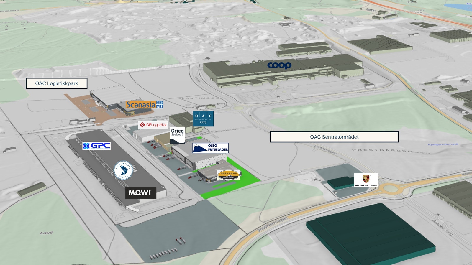 Oversikt over bygg og leietakere Galleribilde