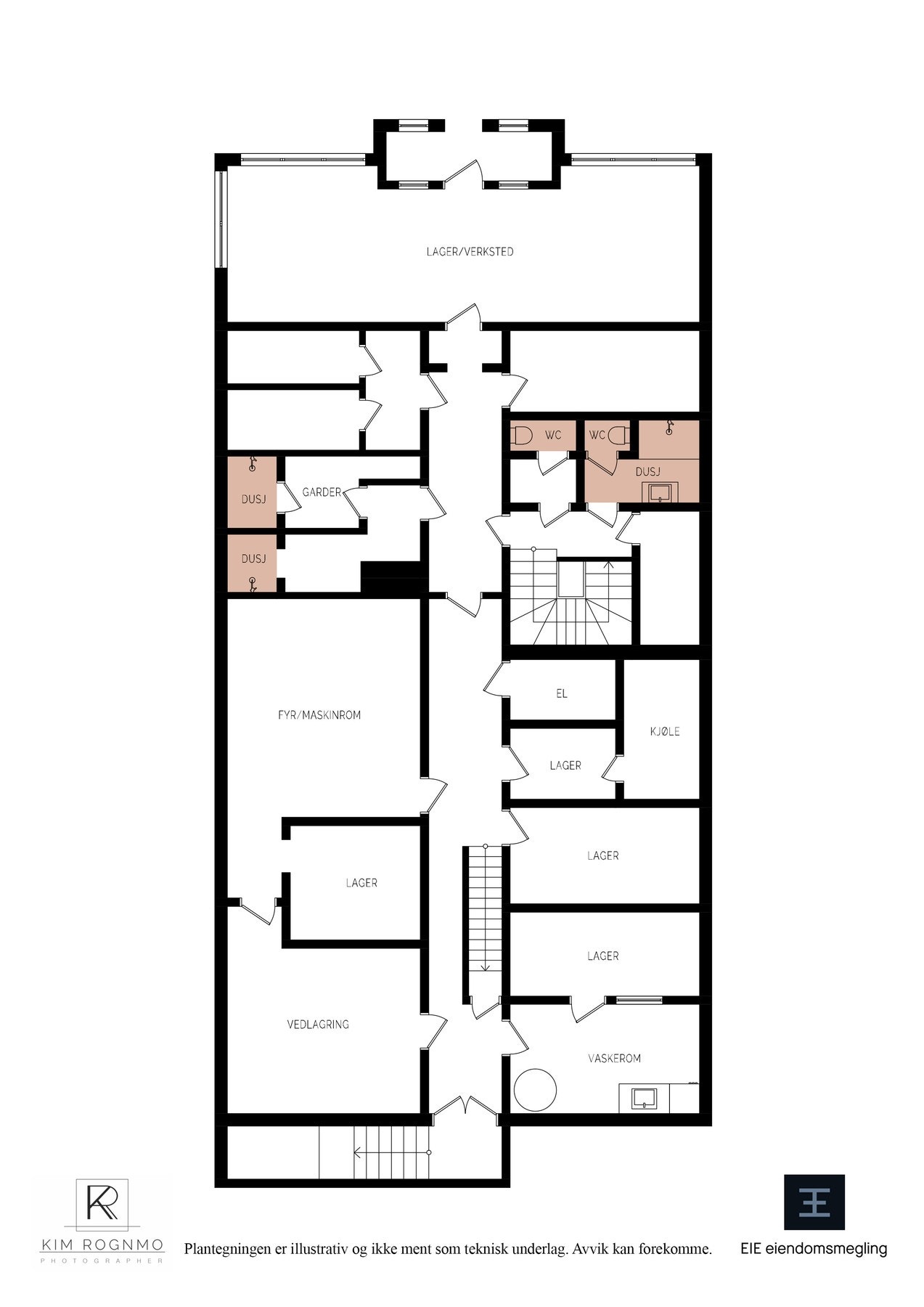 Den delen av kjeller som er tilbygd er gitt TG3 i tilstandsrapporten. Galleribilde