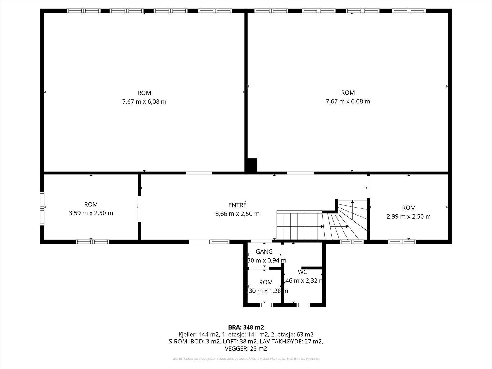 Planteikning 2.etg. Galleribilde