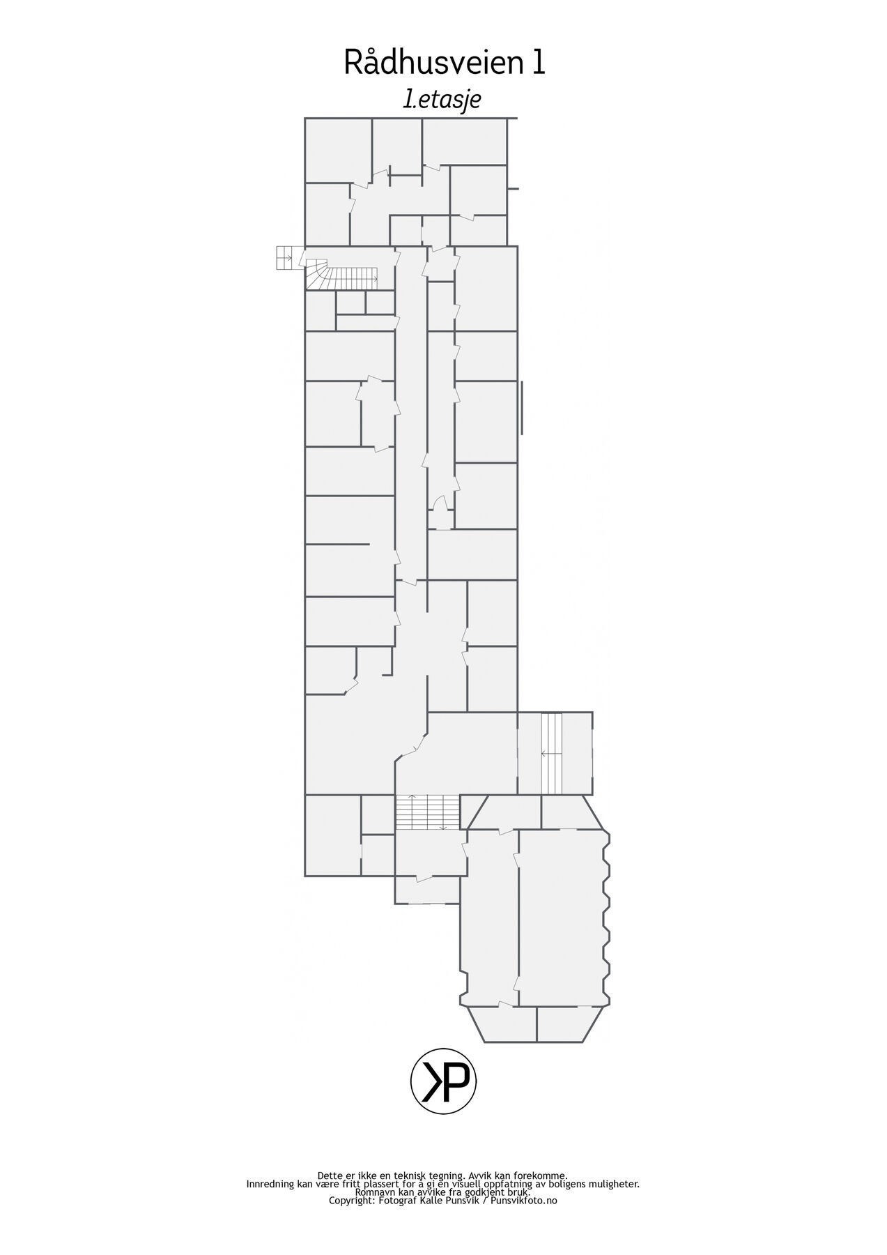 Plantegning Rådhusveien 1 - 2D - 1etasje Galleribilde