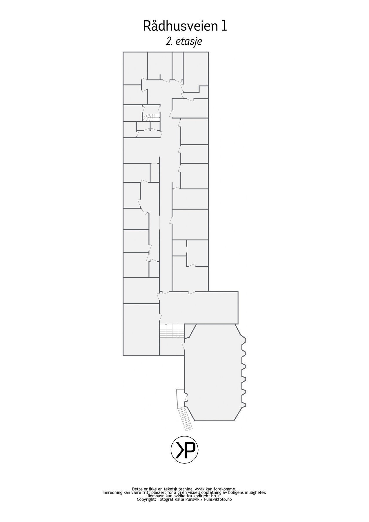 Plantegning Rådhusveien 1 - 2D - 2etasje Galleribilde