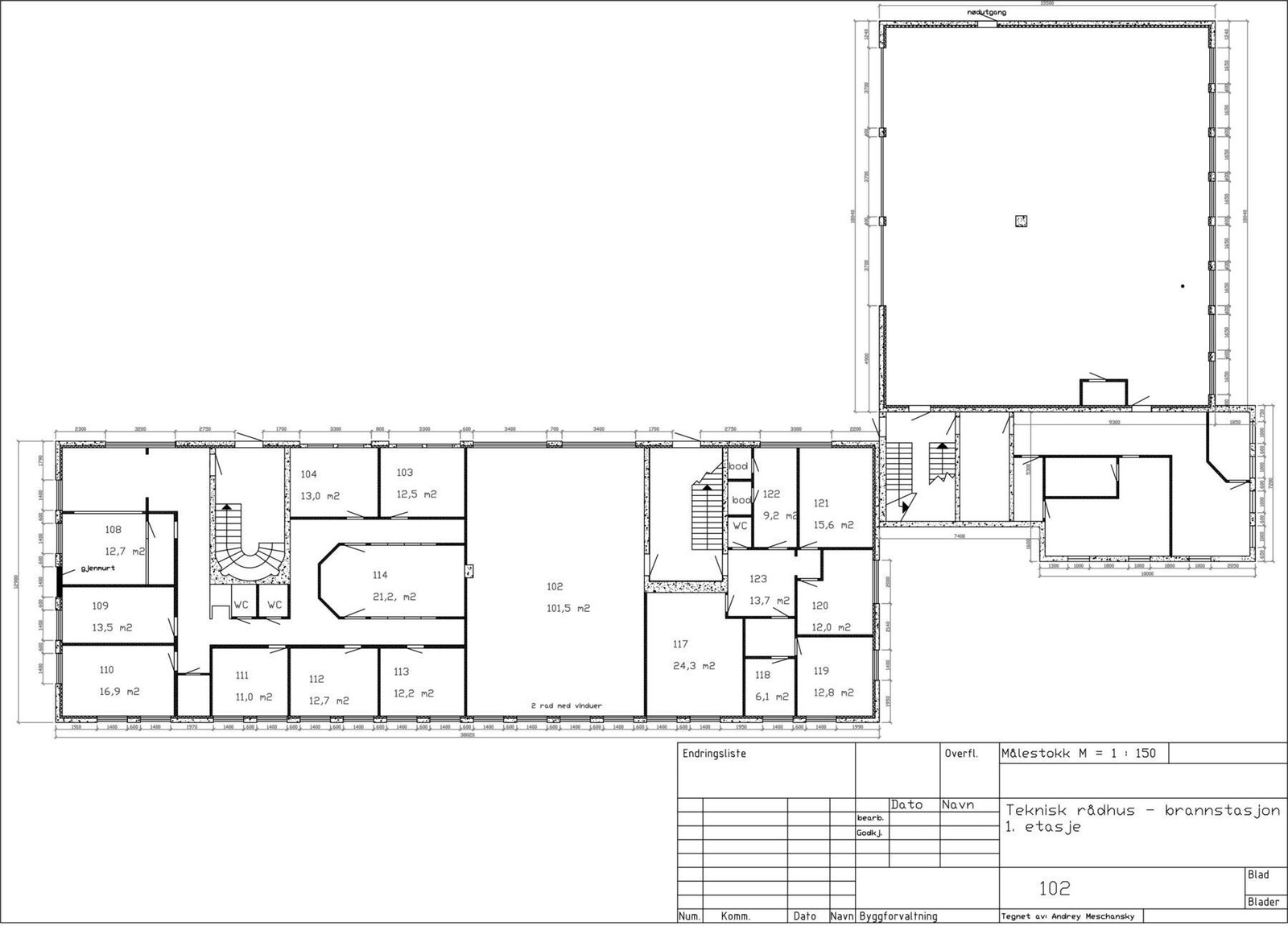 Plantegning Brannbakken - 1 etasje Galleribilde