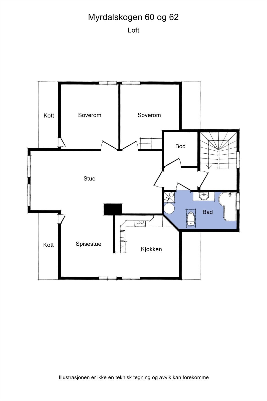 20260825 - Myrdalskogen 60 og 62 Loft 2D