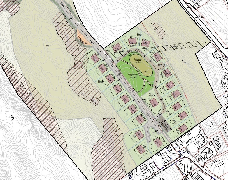 Planforslag utarbeidet av Sweco