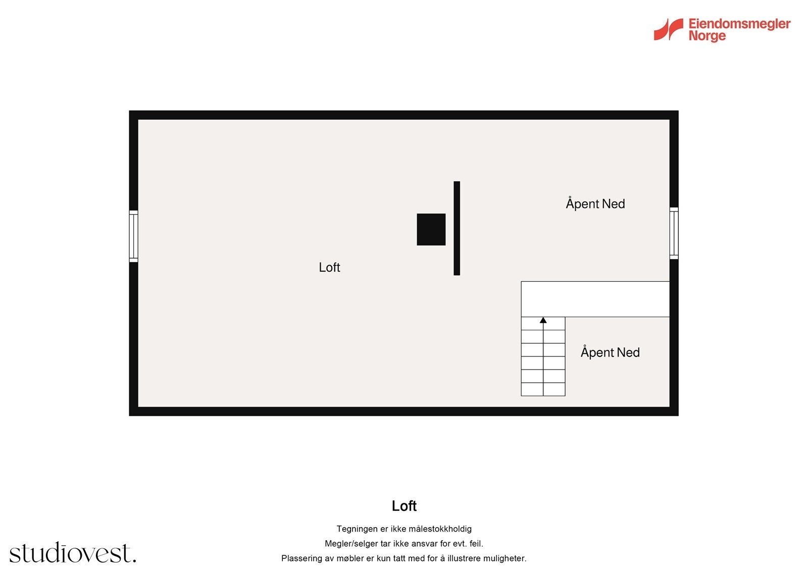 Plantegning loft Galleribilde