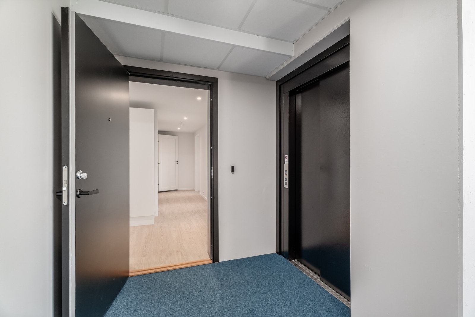 Enkel adkomst til leiligheten via heis. Galleribilde