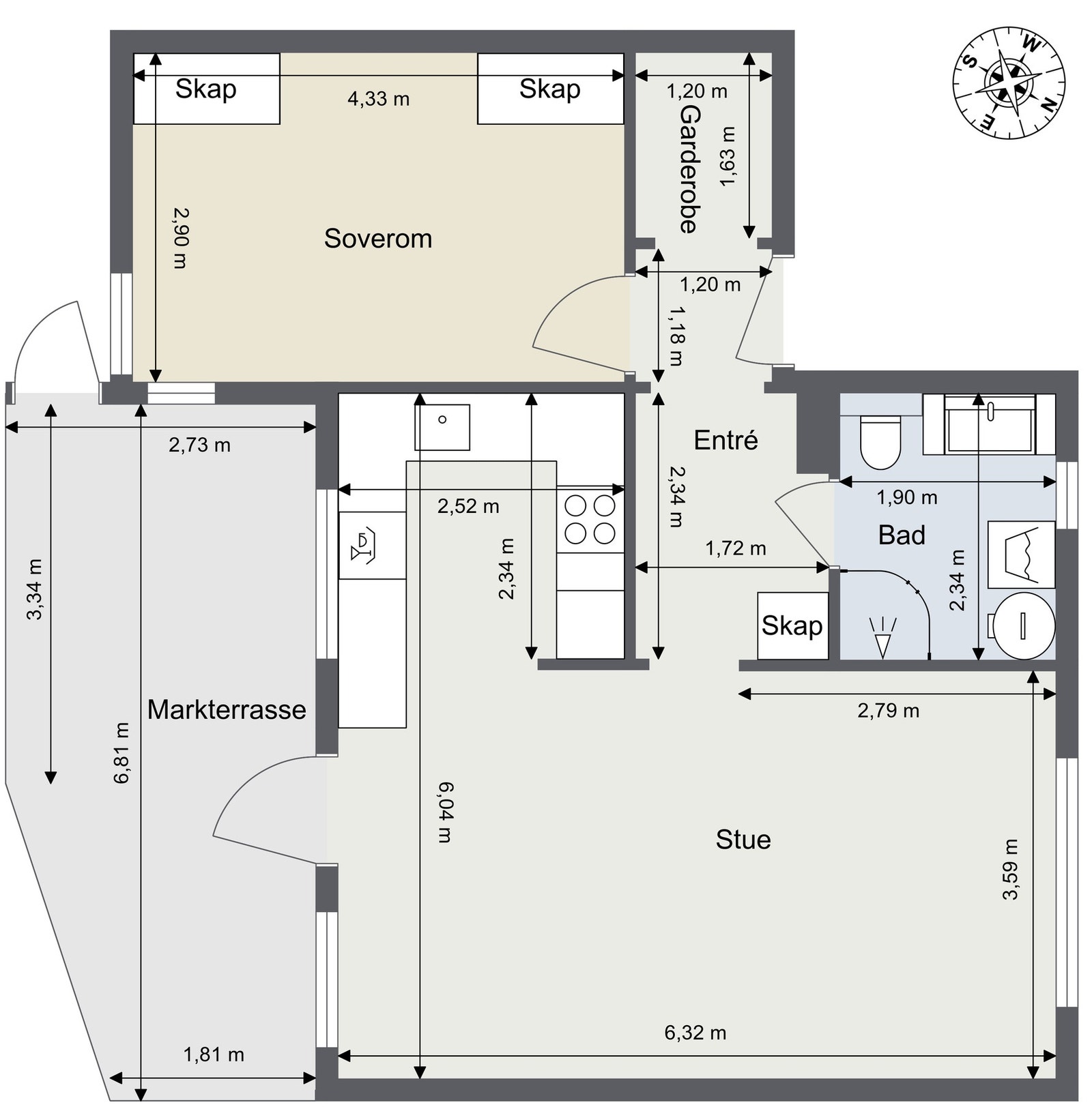 Plantegning Galleribilde