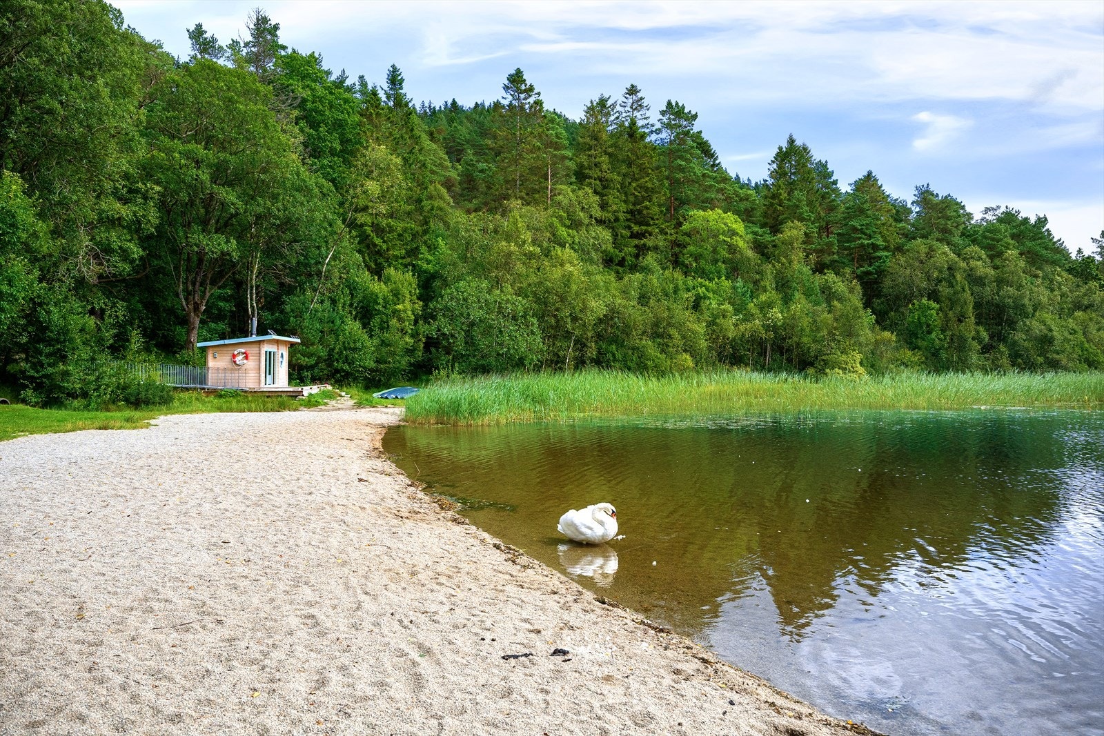 Badestrand like nedenfor. Galleribilde