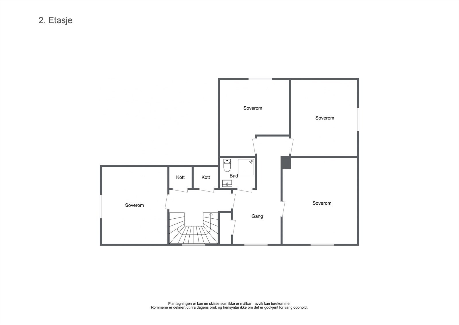 Plantegning 2 etg Galleribilde