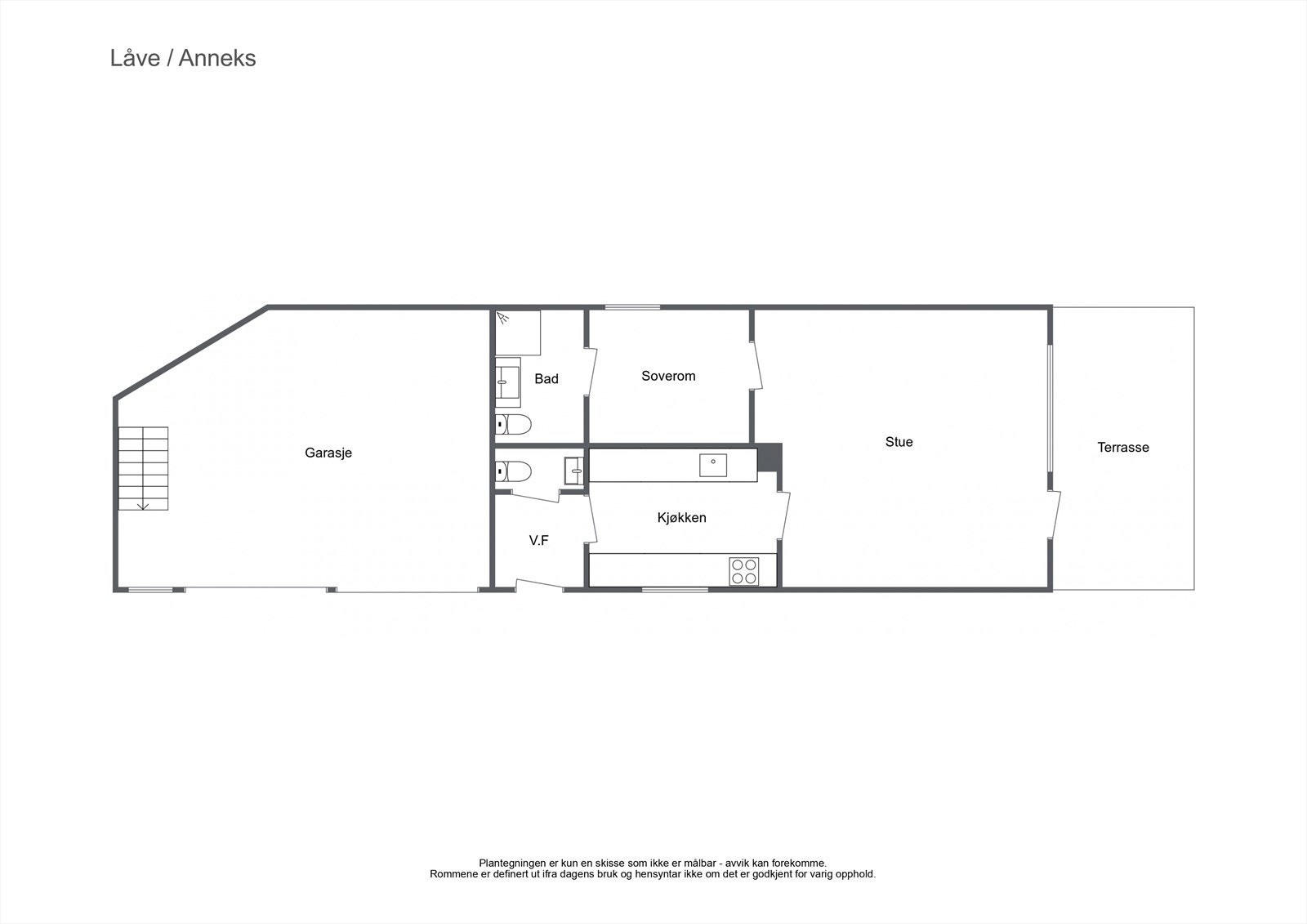 Plantegning låve/anneks Galleribilde