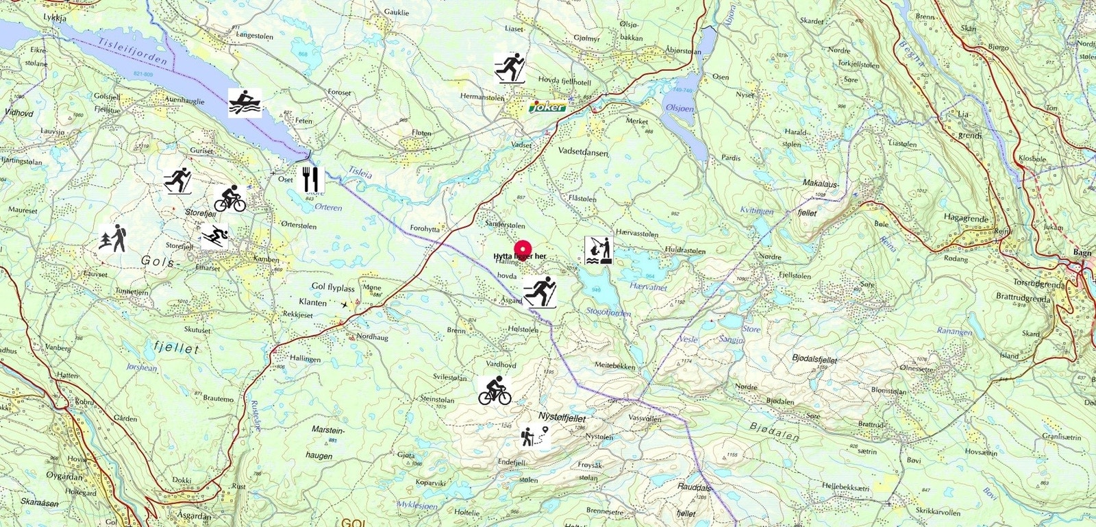 En liten oversikt over hva området har å by på Galleribilde