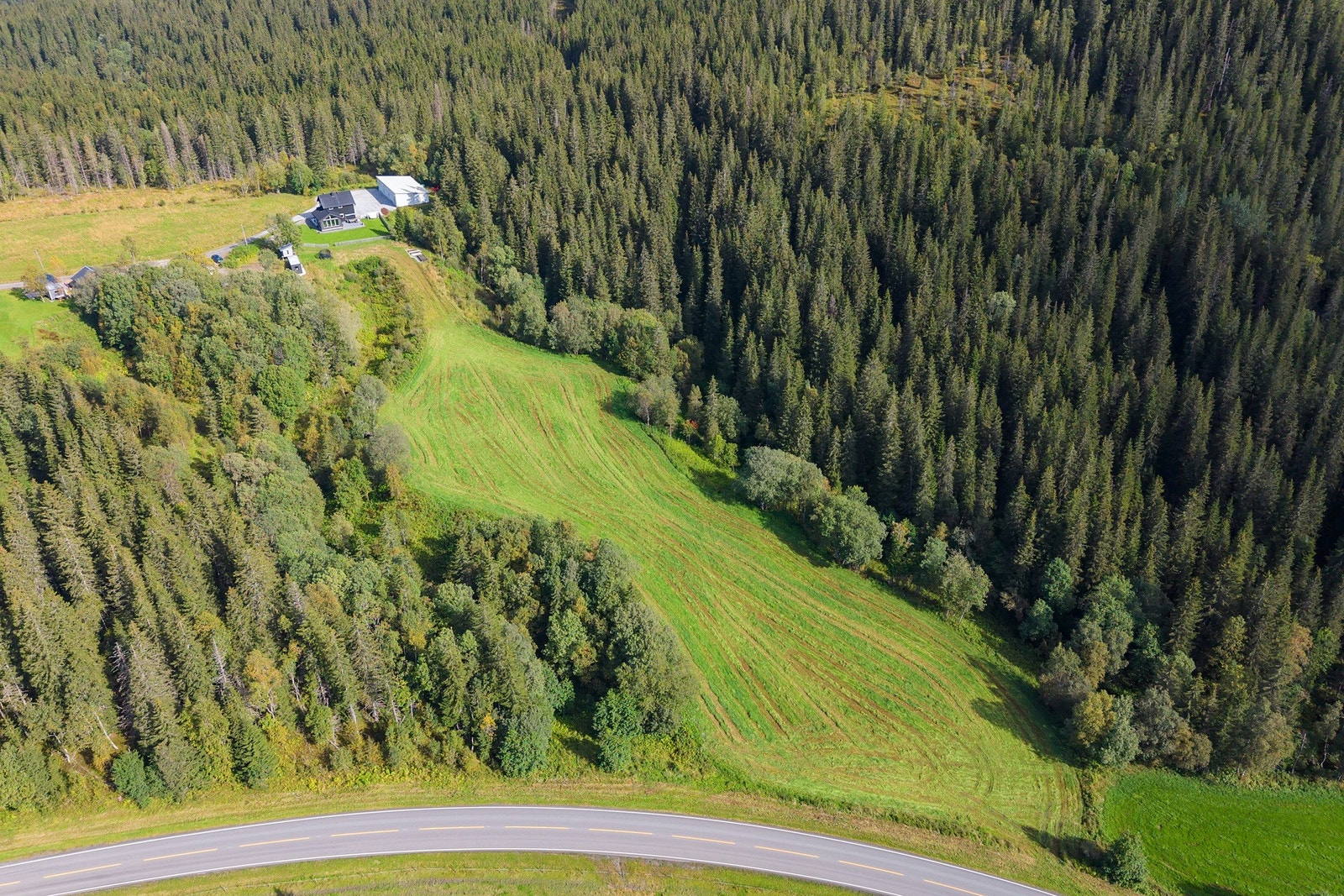 Landlig og fredelig beliggenhet, men likevel kun en kort kjøretur til Hemnesberget sentrum. Galleribilde