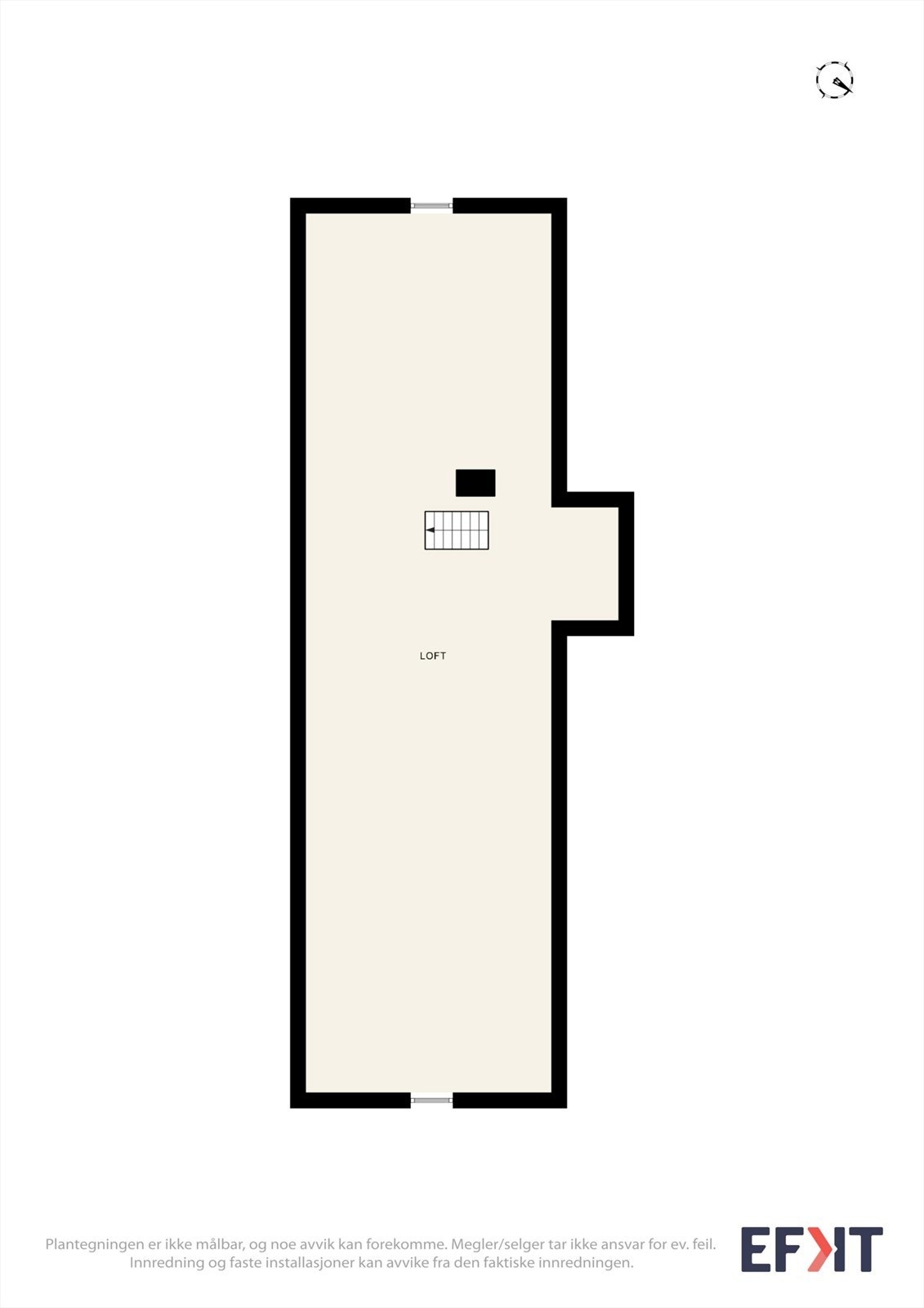 Plantegning loft. Galleribilde