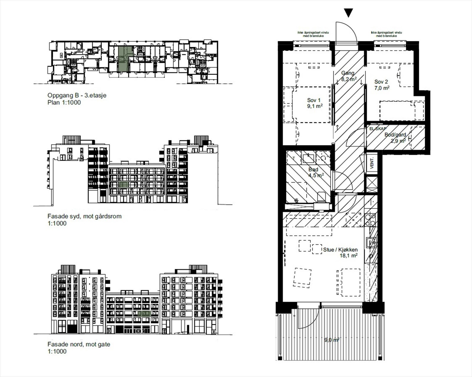 Plantegning | Det medfølger en kjellerbod på ca. 5 m². Galleribilde