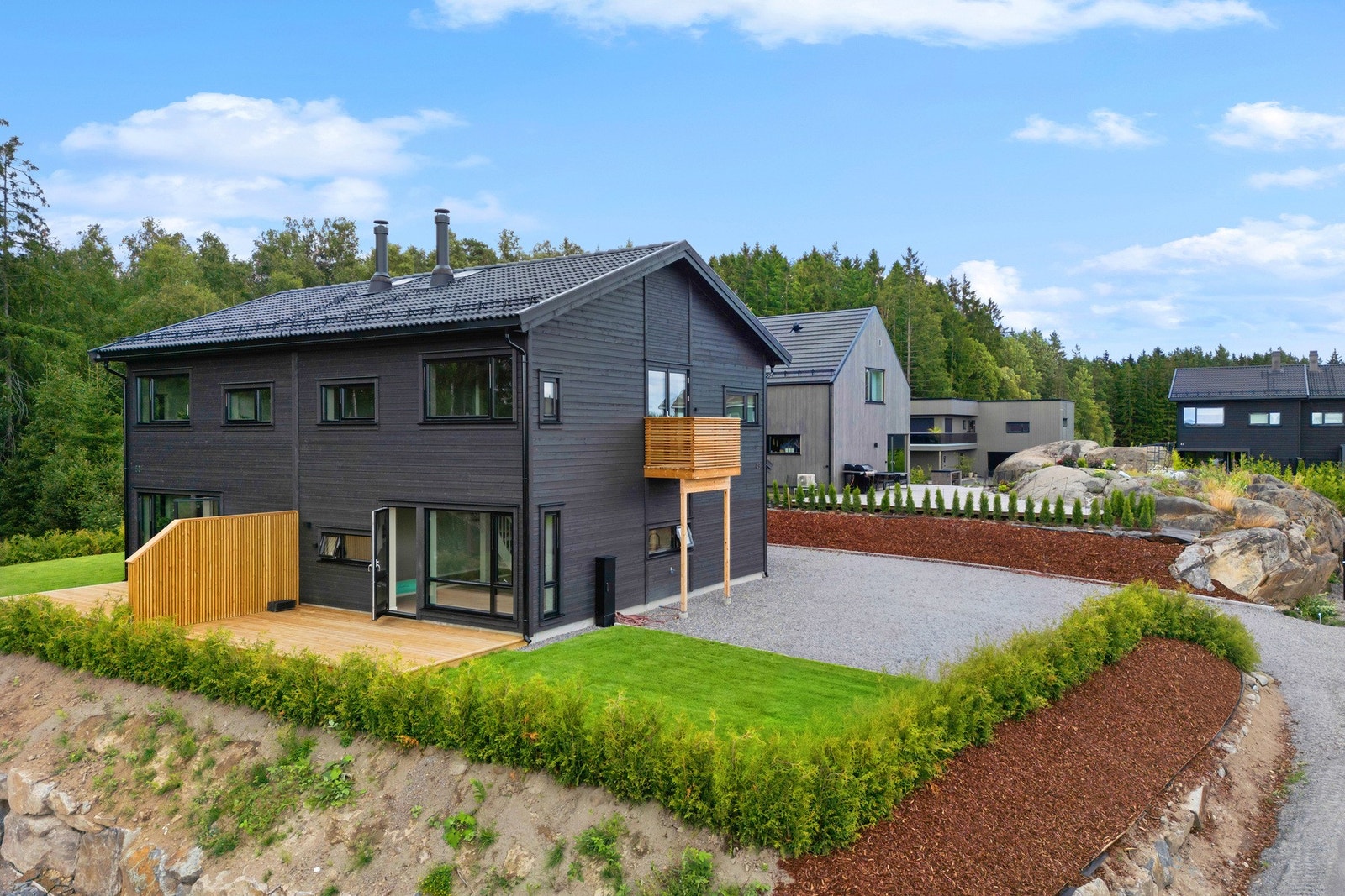 Gressplen med god boltreplass Galleribilde
