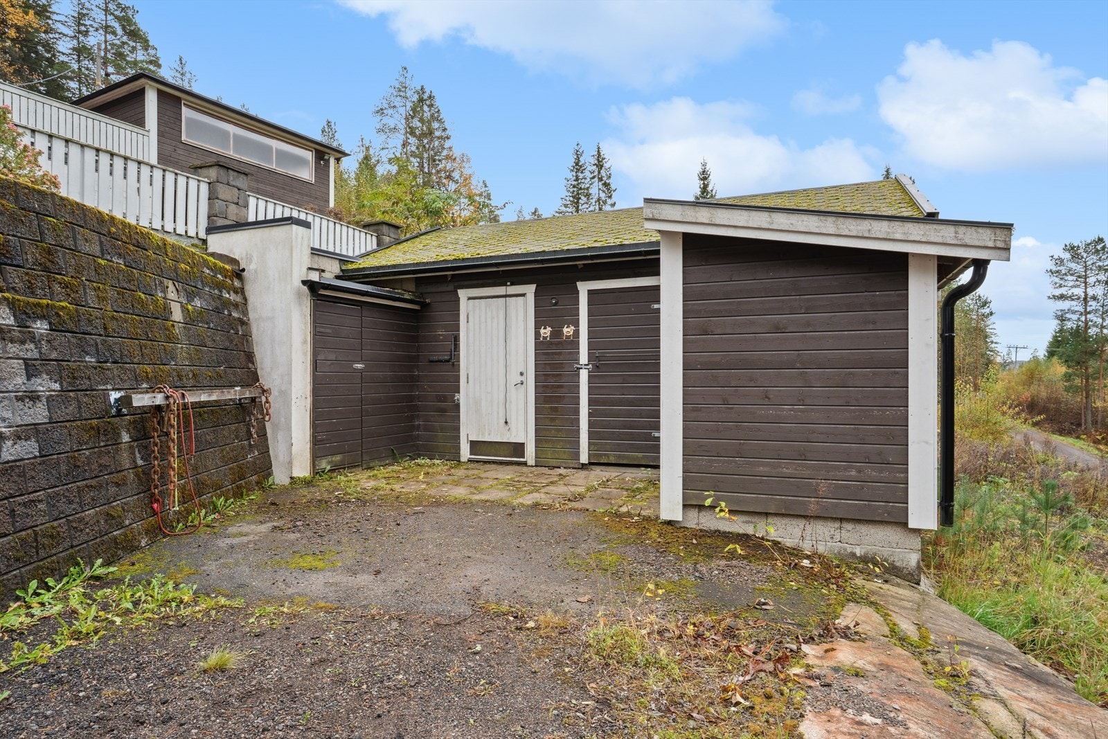 Praktisk bodplass for oppbevaring av hageredskaper og utstyr. Galleribilde