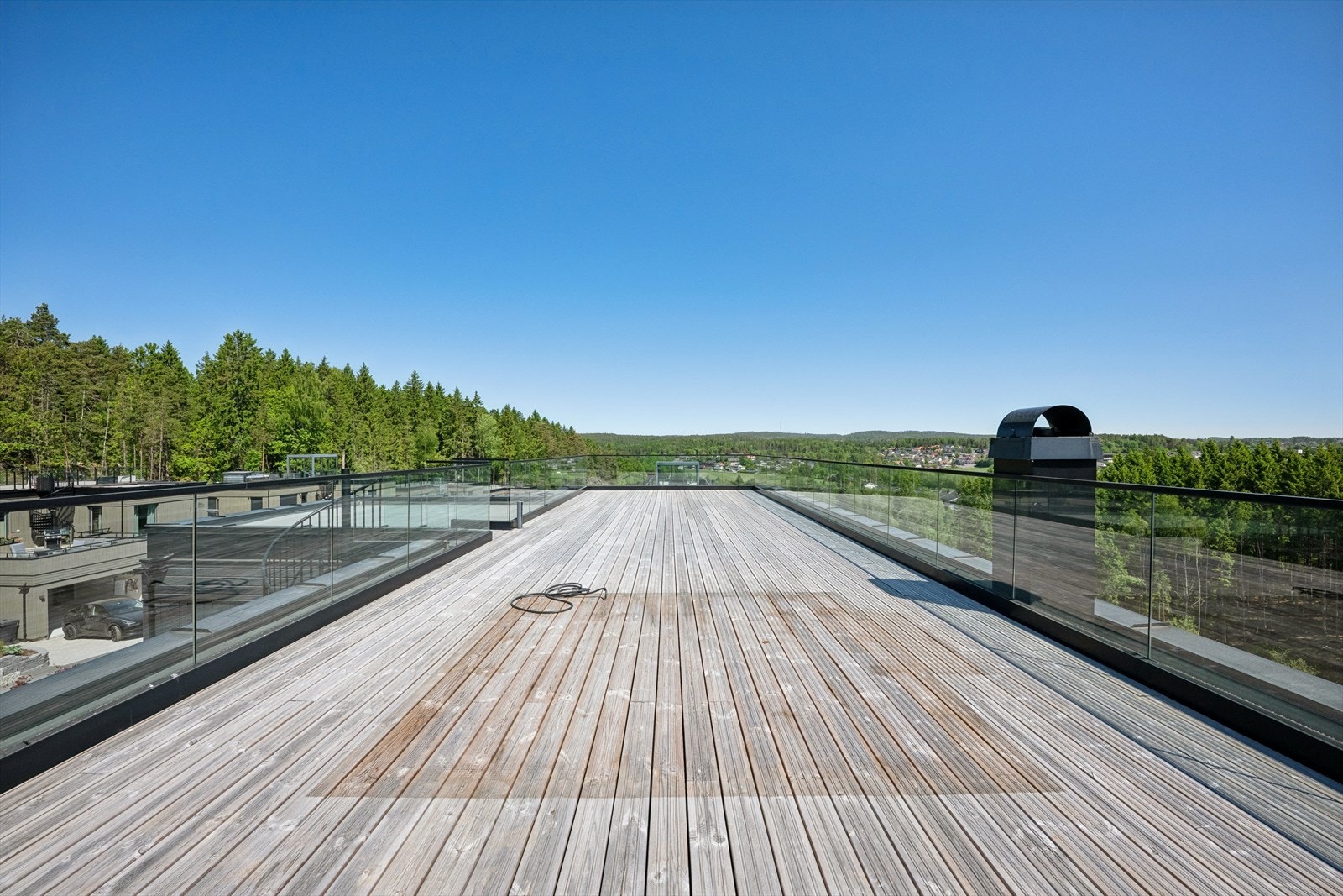 Takterrasse har flott utsikt Galleribilde