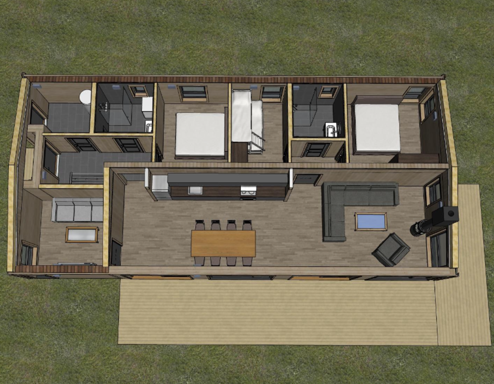 Plantegning 3D Galleribilde