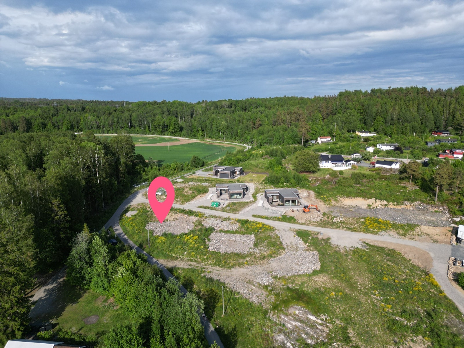 Her ser du plasseringen av hytten for Lundebakken 3. Galleribilde