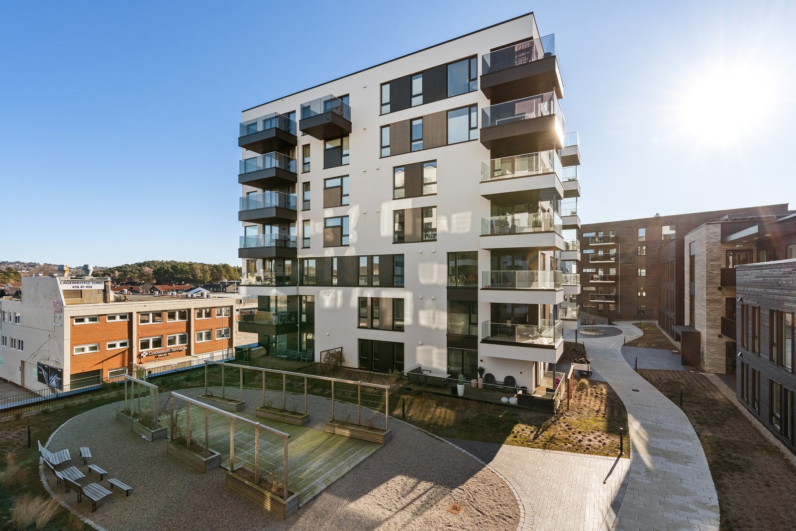 Fine fellesområder mellom blokkene Galleribilde