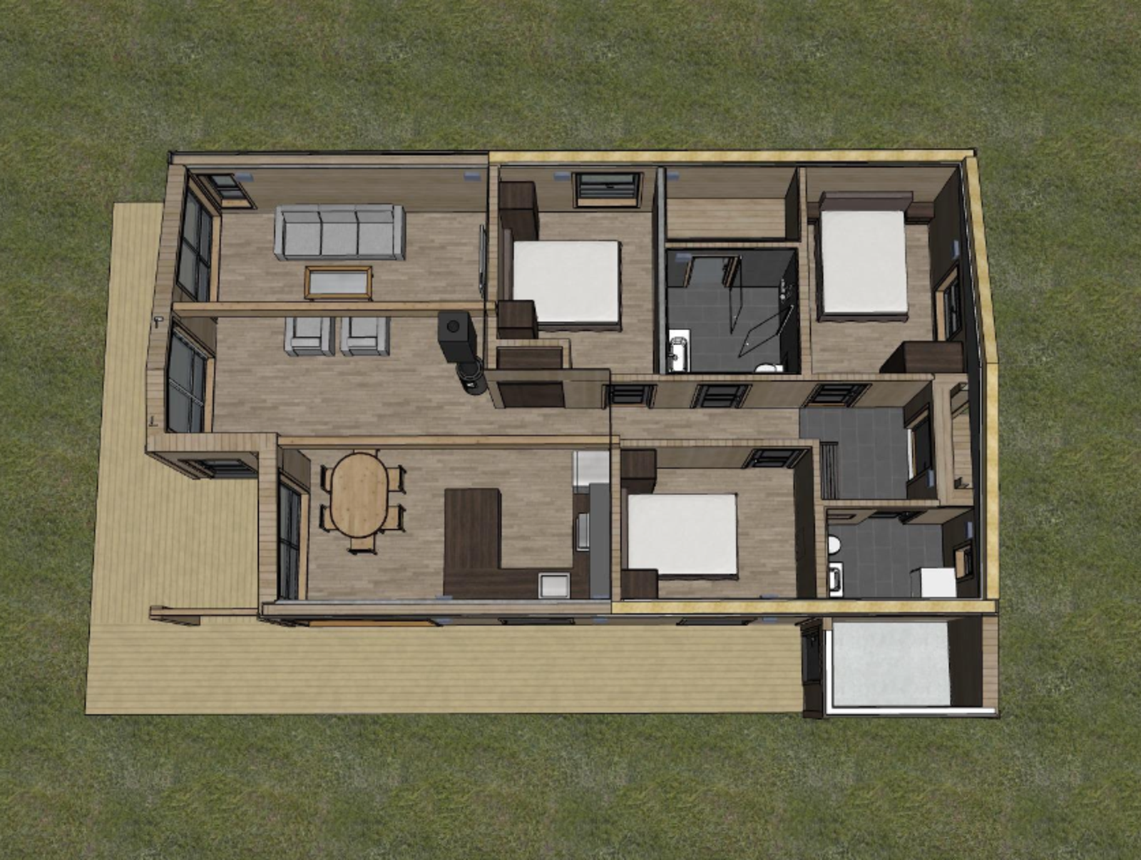 3D plantegning Galleribilde