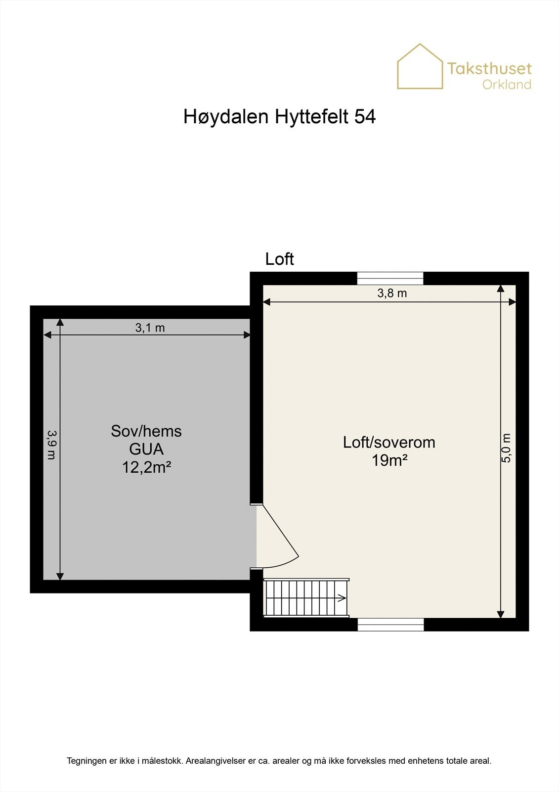 Plantegning loft/hems Galleribilde