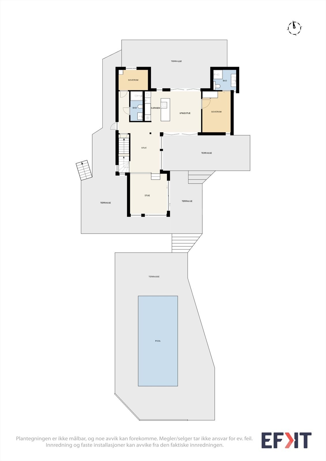 Plantegning av 1. etg. Galleribilde