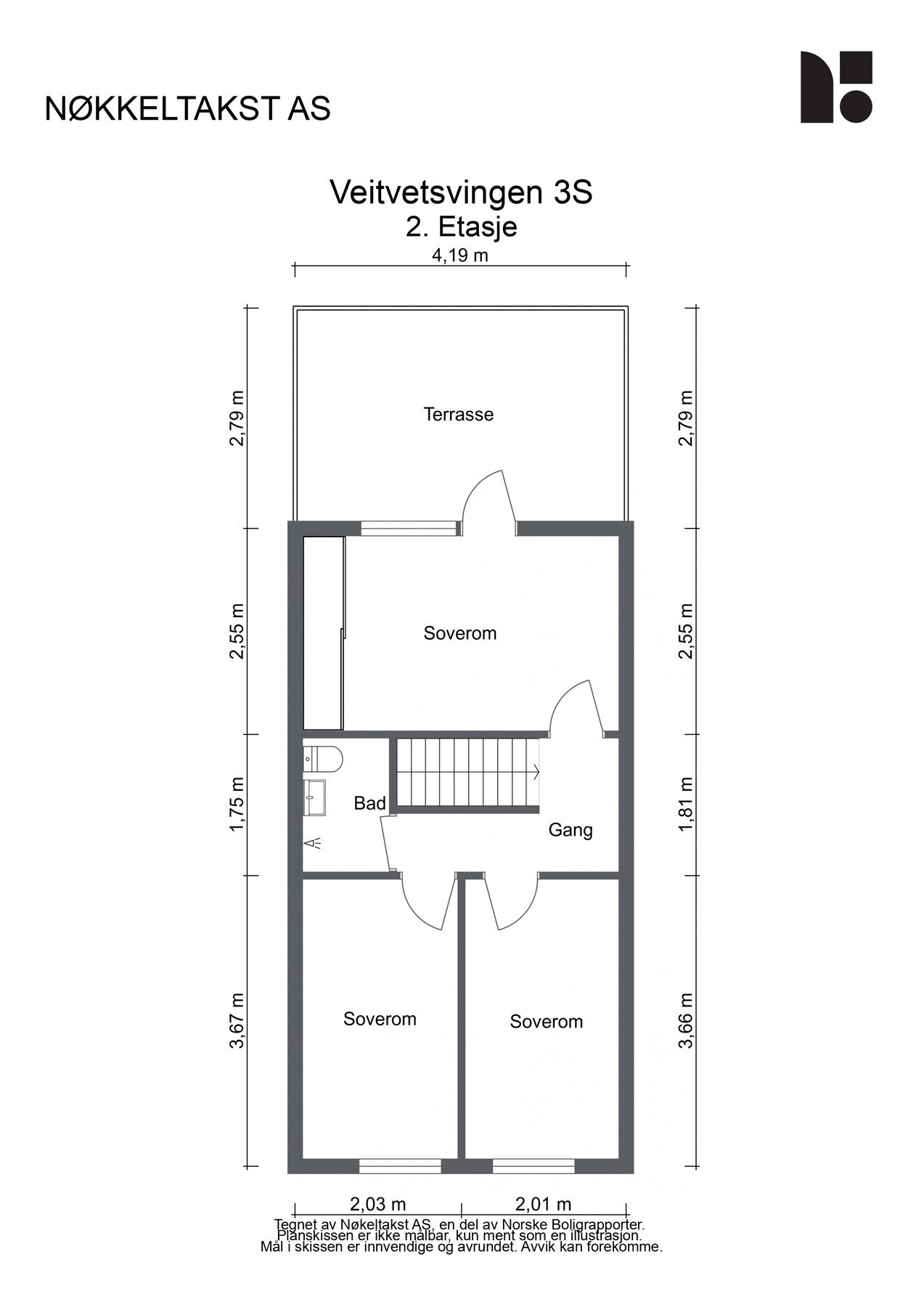 Planløsning 2. etasje. Galleribilde