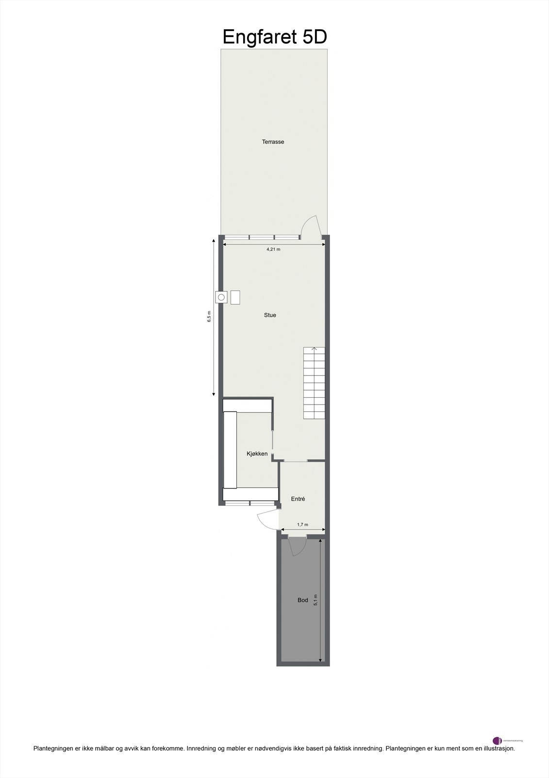 Plantegning 1. etasje Galleribilde