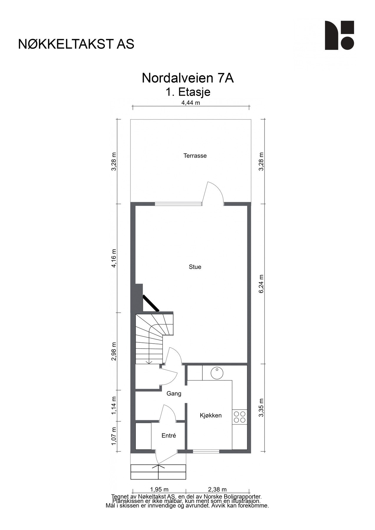 Plantegning 1.etg. Galleribilde