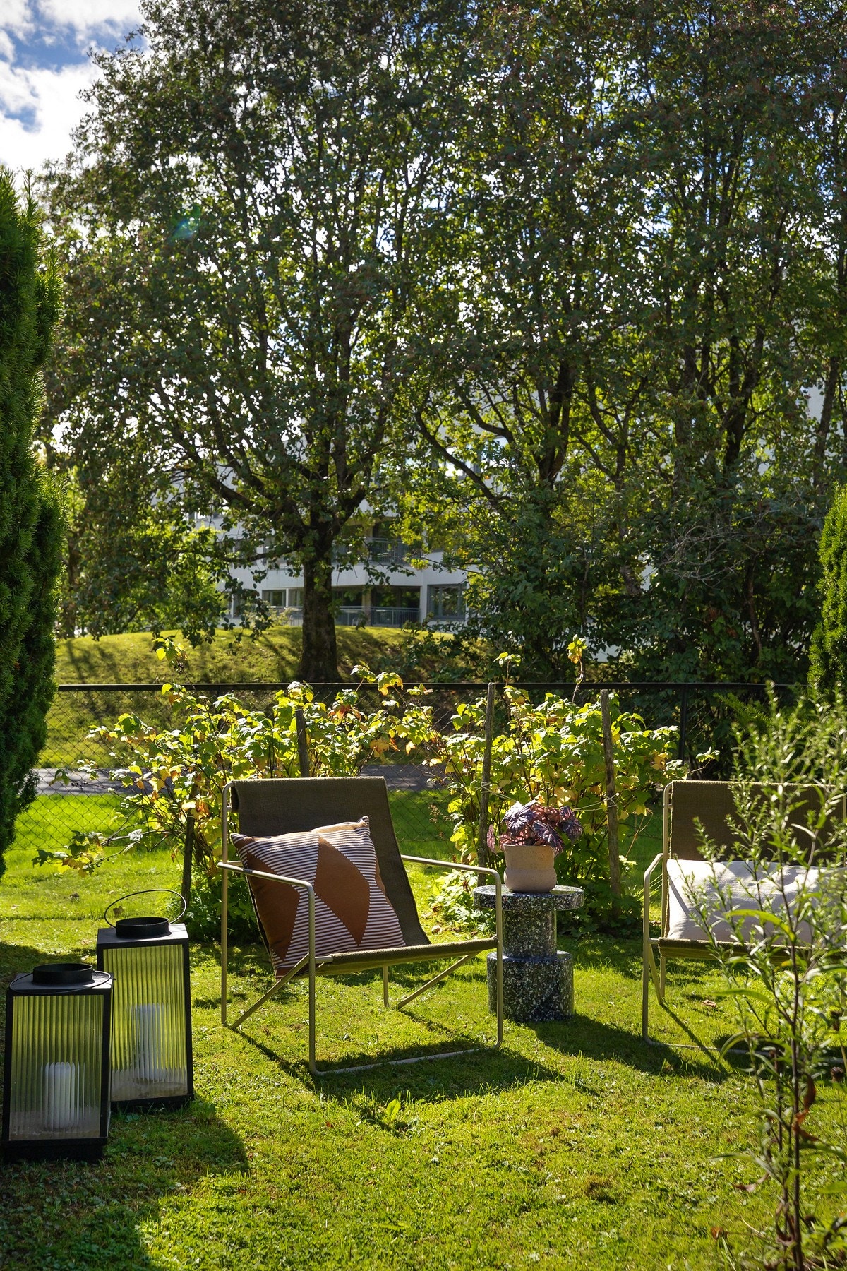 Flere solrike og hyggelige uteplasser Galleribilde