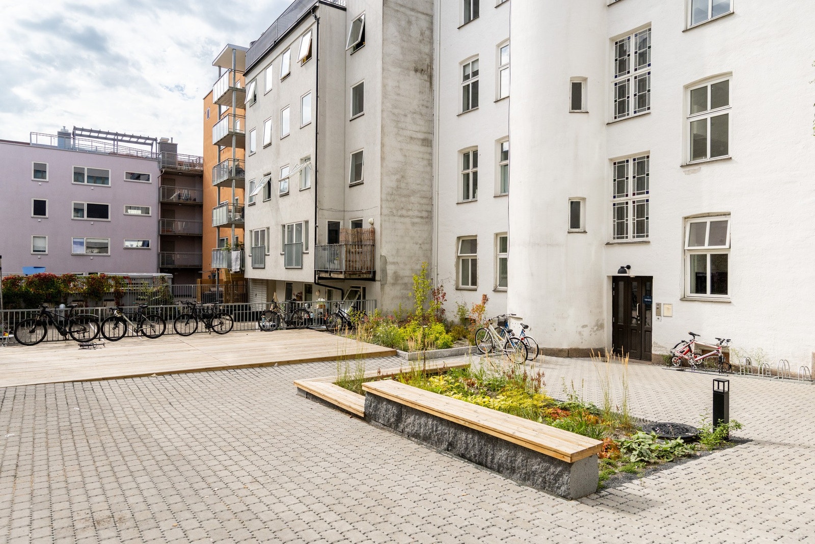 Felles sykkelparkering. Galleribilde