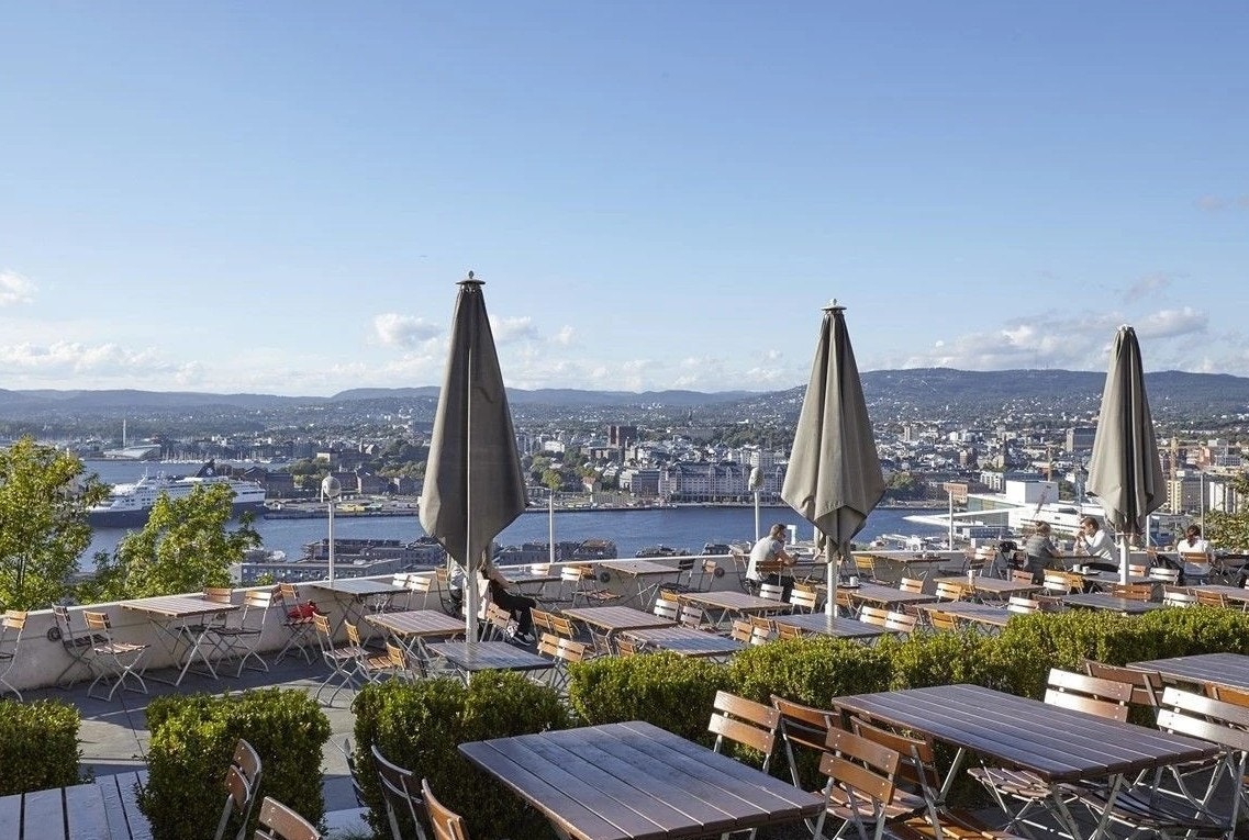 Utsiktsbilde fra Ekebergrestauranten Galleribilde