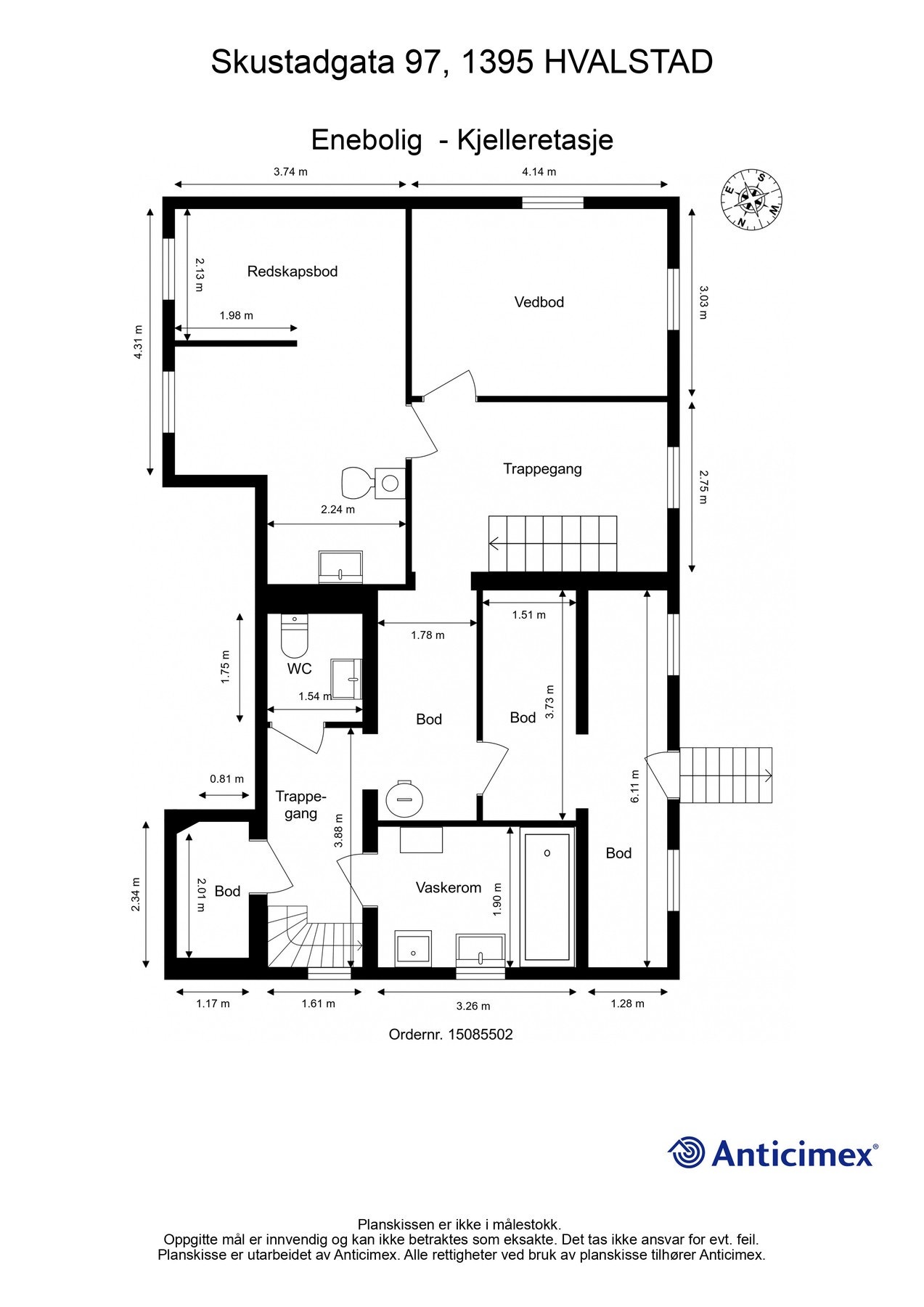 Plantegningen - Underetasje Galleribilde