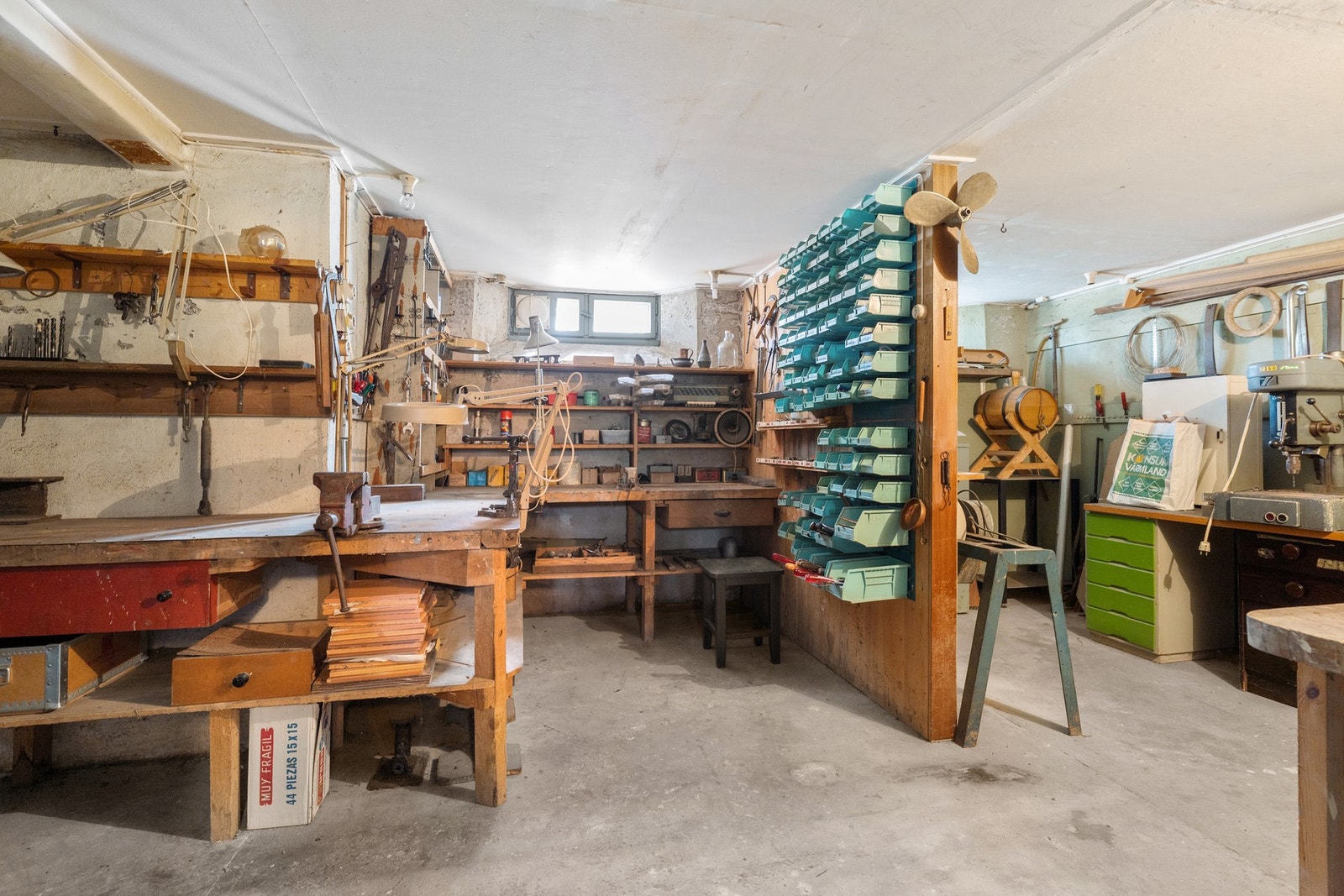 For den som er handy så er det praktisk med et godt snekkerverksted. Galleribilde